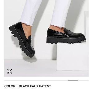 Franco Sarto Balin Lug Sole Loafers - black, size 6